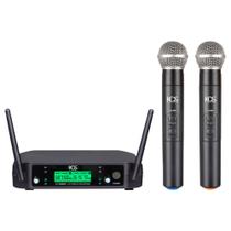Microfone Sem Fio Duplo De Mão UHF Kadosh K 382M Bastão KDS W382M Microfone Sem Fio Duplo De Mão UHF Kadosh K 382M Bastão KDS W382M
