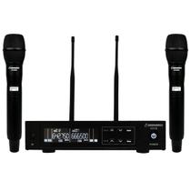 Microfone Sem Fio Duplo de Mao UHF SD-58 MM - Soundrix