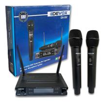 Microfone Sem Fio Duplo Devox Dx-132 Microfone Sem Fio Duplo Devox Dx-132