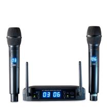 Microfone Sem Fio Duplo Digital de Multifrequência LS916 Leson - 2AM0LS916
