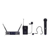 Microfone sem fio duplo Dylan UDX 05 Mão Lapela Headset