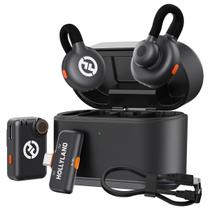 Microfone Sem Fio Duplo Hollyland Lark M2s Combo Microfone Sem Fio Duplo Hollyland Lark M2s Combo