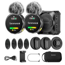 Microfone Sem Fio Duplo Inteligente Saramonic Blinkme B2 Para Smartphones E Câmeras Microfone Sem Fio Duplo Inteligente Saramonic Blinkme B2 Para Smartphones E Câmeras