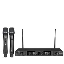 Microfone Sem Fio Duplo Kadosh Com Display E Talkback K-622M TB UHF