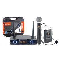 Microfone Sem Fio Duplo KARSECT KRD 200 DMH