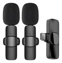 Microfone Sem Fio Duplo Lapela Profissional Android Tipo C