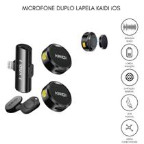 Microfone Sem Fio Duplo Lapela Profissional iOS KAIDI