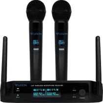 Microfone Sem Fio Duplo Leson Ls962 96 Canais Digital Profis