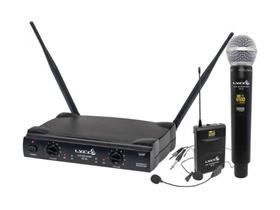 Microfone Sem Fio Duplo Lyco UH-08MHLI Mão Headset Lapela Instrumento Microfone Sem Fio Duplo Lyco UH-08MHLI Mão Headset Lapela Instrumento