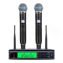 Microfone Sem Fio Duplo Metal Adx24 Beta 58a Profissional Shure Microfone Sem Fio Duplo Metal Adx24 Beta 58a Profissional Shure