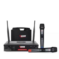 Microfone sem Fio Duplo Novik UNK-330