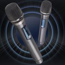 Microfone Sem Fio Duplo Profissional Atomo Recarregável Alcance 50m Cores