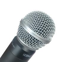 Microfone Sem Fio Duplo Profissional Bivolt Uhf Le-907