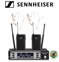 Microfone Sem Fio Duplo Profissional Sennheiser Ew135-g4 Headset - Sennheiser Headset