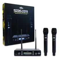 Microfone Sem Fio Duplo Santo Angelo SAS 2311