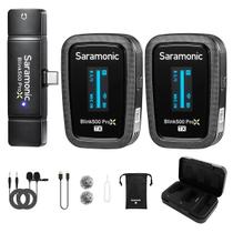 Microfone Sem Fio Duplo Saramonic Blink500 Prox B6 Para Smartphone Usb-c