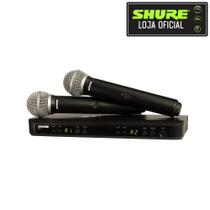 Microfone sem Fio duplo Shure PG58 para Vocais BLX288BR/PG58-M15