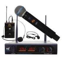 Microfone Sem Fio Duplo TSI-1200-CLI - TSI Microfone Sem Fio Duplo TSI-1200-CLI - TSI