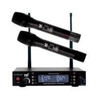 Microfone Sem Fio Duplo TSI BR-7000 UHF 300 Canais