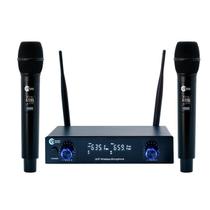 Microfone sem Fio Duplo UHF Custom Sound CW 60