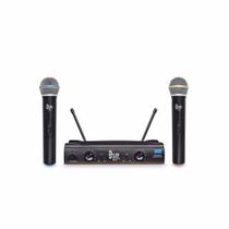 Microfone Sem Fio Duplo Uhf Dylan Dw-602 Homologação: 201213