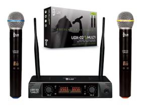 Microfone Sem Fio Duplo UHF - Dylan UDX-02 Multi Microfone Sem Fio Duplo UHF - Dylan UDX-02 Multi