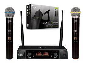 Microfone Sem Fio Duplo UHF - Dylan UDX-02 Multi Microfone Sem Fio Duplo UHF - Dylan UDX-02 Multi