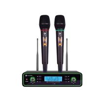 Microfone Sem Fio Duplo UHF Kadosh K422M Microfone Sem Fio Duplo UHF Kadosh K422M