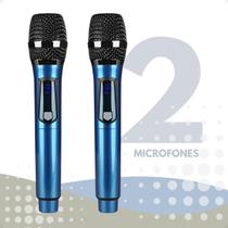 Microfone Sem Fio Duplo UHF M87 Profissional Certificado Anatel para Shows e Palestras