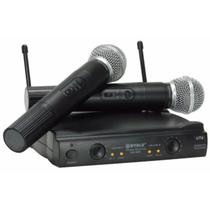Microfone Sem Fio Duplo Uhf Pro Wvngr Sm-58 Ii Bivolt