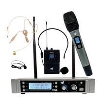 Microfone sem Fio Duplo UHF TSI-1500-CLI-UHF - TSI Microfone sem Fio Duplo UHF TSI-1500-CLI-UHF - TSI