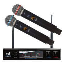 Microfone Sem Fio Duplo UHF TSI-900-UHF - TSI