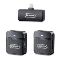 Microfone sem fio duplo ultracompacto para iphones