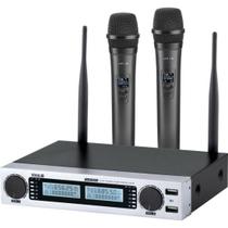 Microfone Sem Fio Duplo VLR5-02 Plus Vokal Microfone Sem Fio Duplo VLR5-02 Plus Vokal