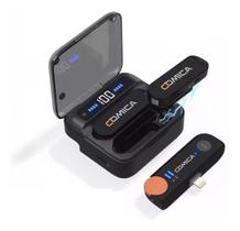 Microfone Sem Fio Duplo2.4g iPhone entrada Lightning Profissional