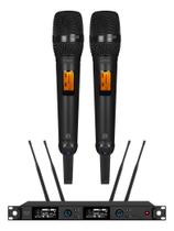 Microfone Sem Fio Dylan D 8500s Mao Duplo Rack True Diversi Cor Preto Microfone Sem Fio Dylan D 8500s Mao Duplo Rack True Diversi Cor Preto
