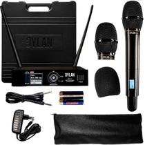 Microfone sem Fio Dylan GX-1 UHF Dinâmico Condenser
