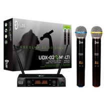 Microfone Sem Fio Dylan UDX-02 Multi - 30 Canais (Duplo) Microfone Sem Fio Dylan UDX-02 Multi - 30 Canais (Duplo)