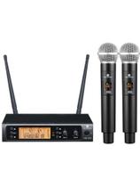 Microfone Sem Fio Harmonics HSF-200 Duplo Microfone Sem Fio Harmonics HSF-200 Duplo