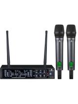 Microfone Sem Fio Harmonics HSF-300 Duplo Microfone Sem Fio Harmonics HSF-300 Duplo