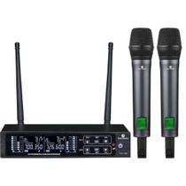Microfone Sem Fio Harmonics HSF300 Duplo UHF
