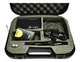 Microfone Sem Fio Headset Auricular JWL U-8017 - UHF