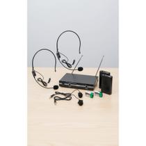 Microfone Sem Fio Headset Auricular Profissional Preto 110/2 Microfone Sem Fio Headset Auricular Profissional Preto 110/2
