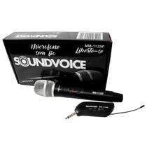 Microfone Sem Fio Headset Portátil MM113SF Soundvoice