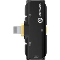 Microfone Sem Fio Hollyland Lark C1 Duo Lightning - Preto Microfone Sem Fio Hollyland Lark C1 Duo Lightning - Preto