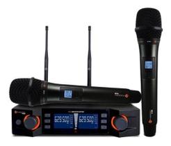Microfone Sem Fio Kadosh K-492m Uhf Duplo Mão Digital Profissional