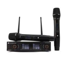 Microfone sem fio kadosh k 522m mao duplo recarregavel