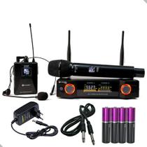 Microfone sem Fio Kadosh K402c Mao + Headset