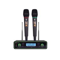 Microfone Sem Fio Kadosh K422m Duplo De Mão Uhf 200 Canais Microfone Sem Fio Kadosh K422m Duplo De Mão Uhf 200 Canais