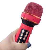 Microfone sem fio karaoke Reporter Youtuber Blogueira Caixa de som